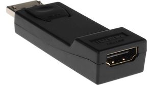 Adapter, ABS, DisplayPort 1.2-kontakt - HDMI-sockel